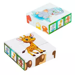 гр Набір дитячий "Кубики "Кумедні тварини" 0415 (21) "BAMSIC" гр Набір дитячий "Кубики "Кумедні тварини" 0415 (21) "BAMSIC"