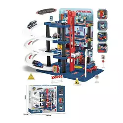 Трек 652 J43 (10/2) трирівневий, масштаб - 1:64, механічний ліфт, спіральні траси, 3 металопластик. машинки, аксесуари, наліпки, в коробці Трек 652 J43 (10/2) трирівневий, масштаб - 1:64, механічний ліфт, спіральні траси, 3 металопластик. машинки, аксесуари, наліпки, в коробці