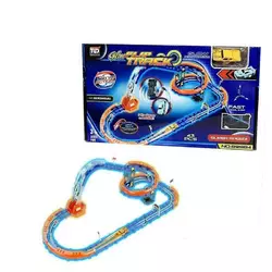 Трек 89984 (24/2) 42 елементи, машинка із вбудованим акумулятором, підсвічування, світиться у темряві, трюки, муляжі оточення, в коробці Трек 89984 (24/2) 42 елементи, машинка із вбудованим акумулятором, підсвічування, світиться у темряві, трюки, муляжі оточення, в коробці