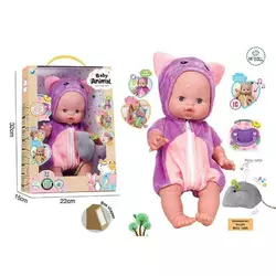 Пупс A 922 C (24/2) висота: 32 см, вініловий, знімний одяг, рухливі кінцівки, аксесуари, скляні очі, музичний чип, в коробці Пупс A 922 C (24/2) висота: 32 см, вініловий, знімний одяг, рухливі кінцівки, аксесуари, скляні очі, музичний чип, в коробці