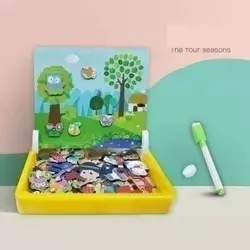 Дерев`яна магнітна дошка С 74454 (28) маркер, картки, магніт, назви англійською мовою, в коробці Дерев`яна магнітна дошка С 74454 (28) маркер, картки, магніт, назви англійською мовою, в коробці