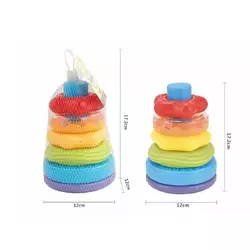 Пірамідка 617-49 (96/2) брязкальце, висота 17 см, в сітці Пірамідка 617-49 (96/2) брязкальце, висота 17 см, в сітці