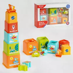 Пірамідка HE 0225 (24) сортер, в коробці Пірамідка HE 0225 (24) сортер, в коробці