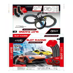 Трек JJ 151-1 (12) 2 машинки, 2 джойстики на батарейках, розмір треку 91х90 см, масштаб 1:64, в коробці Трек JJ 151-1 (12) 2 машинки, 2 джойстики на батарейках, розмір треку 91х90 см, масштаб 1:64, в коробці