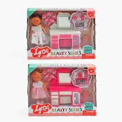Лялька 4602 (96/2) 2 види, 12 см, знімне взуття, аксесуари, туалетний столик, гребінець, улюбленець, в коробці Лялька 4602 (96/2) 2 види, 12 см, знімне взуття, аксесуари, туалетний столик, гребінець, улюбленець, в коробці