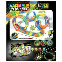 Трек GD 79 A (24) світло, машинка на батарейках, люмінесцентний, автоматичний рух, 148 елементів, довжина треку 468 см, в коробці Трек GD 79 A (24) світло, машинка на батарейках, люмінесцентний, автоматичний рух, 148 елементів, довжина треку 468 см, в коробці