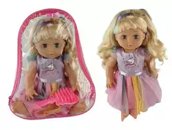 Кукла YL 1711 K-F (36) расческа, 36 см, в рюкзаке