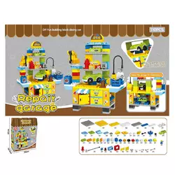 Конструктор 6345 (16/2) 110 деталей, фігурки людей, пожежний гідрант, основи для авто, наліпки, в коробці Конструктор 6345 (16/2) 110 деталей, фігурки людей, пожежний гідрант, основи для авто, наліпки, в коробці