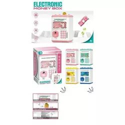 Сейф 227-10 (48) пароль, імітація сканування відбитка, звук, підсвічування, озвучування англійською мовою, автоматичний приймач грошей, у коробці,МІКС Сейф 227-10 (48) пароль, імітація сканування відбитка, звук, підсвічування, озвучування англійською мовою, автоматичний приймач грошей, у коробці,МІКС