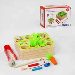 Магнітна гра С 57544 (36), магнітні черв’ячки, пінцет, бджілки, в коробці Магнітна гра С 57544 (36), магнітні черв’ячки, пінцет, бджілки, в коробці