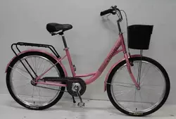 Велосипед міський Corso «TRAVEL» 26`` TL-26611 + КОШИК (1) одношвидкісний, сталева рама 16.5``, корзина, багажник Велосипед міський Corso «TRAVEL» 26`` TL-26611 + КОШИК (1) одношвидкісний, сталева рама 16.5``, корзина, багажник