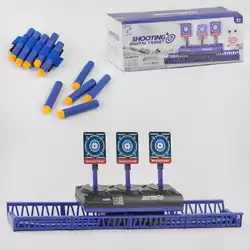 Мишень движущаяся 789-9 (16) подсветка, звук, автоматическая платформа, на батарейках, 10 мягких патронов, в коробке Мишень движущаяся 789-9 (16) подсветка, звук, автоматическая платформа, на батарейках, 10 мягких патронов, в коробке