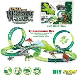 Трек 352 (18/2) світло, звук, дино майданчик, 178 елементів, довжина треку 488 см, аксесуари, в коробці Трек 352 (18/2) світло, звук, дино майданчик, 178 елементів, довжина треку 488 см, аксесуари, в коробці