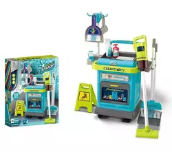 Набір для прибирання 008-206 (8) висота 63 см, 40 елементів, пилосос втягує кульки, візок, 2 віники, 2 совки, щітка, ганчірки, губка, в коробці Набір для прибирання 008-206 (8) висота 63 см, 40 елементів, пилосос втягує кульки, візок, 2 віники, 2 совки, щітка, ганчірки, губка, в коробці