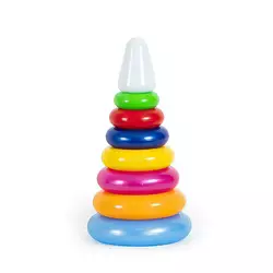 гр Іграшка дитяча "Піраміда Веселка 2" 1819 (25) "BAMSIC", 15х29 см гр Іграшка дитяча "Піраміда Веселка 2" 1819 (25) "BAMSIC", 15х29 см