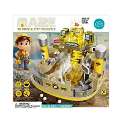 Настільна гра MKD 218 A (16) лабіринт, 2 джойстики для керування, механічний принцип, вежа з прапором, в коробці Настільна гра MKD 218 A (16) лабіринт, 2 джойстики для керування, механічний принцип, вежа з прапором, в коробці