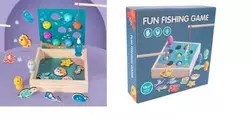 Магнітна риболовля C 65031 (24) дерев`яна, 2 вудки, рибки, в коробці Магнітна риболовля C 65031 (24) дерев`яна, 2 вудки, рибки, в коробці