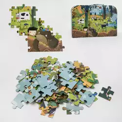 Пазлы С 48716 (12) “Счастливый лес”, 108 деталей, в чемодане Пазлы С 48716 (12) “Счастливый лес”, 108 деталей, в чемодане