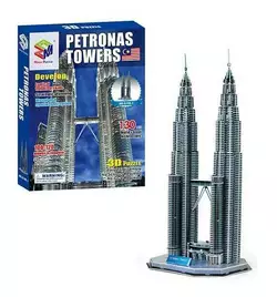 Пазлы 3D G 168-1 (24) "Башни Петронас", 130 элементов, высота 52 см, в коробке Пазлы 3D G 168-1 (24) "Башни Петронас", 130 элементов, высота 52 см, в коробке