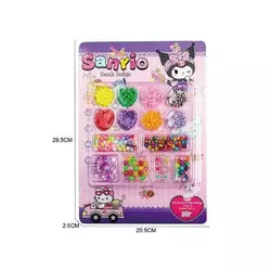 Набір бісеру K 610-4 A (300/2) ліска, на листі Набір бісеру K 610-4 A (300/2) ліска, на листі