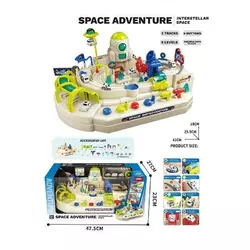 Трек JP 588-26 (9) механічний принцип роботи, 3 машинки, рухливі елементи, механічний підіймач, перешкоди руху, в коробці Трек JP 588-26 (9) механічний принцип роботи, 3 машинки, рухливі елементи, механічний підіймач, перешкоди руху, в коробці