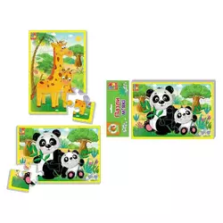 гр М’які пазли А5  "Тварини зоопарку" VT 1103-45 (25) укр "Vladi Toys", 12 элементов гр М’які пазли А5  "Тварини зоопарку" VT 1103-45 (25) укр "Vladi Toys", 12 элементов