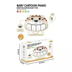 Піаніно YK 7001-1 (48) “Їжачок”,  розмір - 27х5х19 см, мелодії, великі клавіші, в коробці Піаніно YK 7001-1 (48) “Їжачок”,  розмір - 27х5х19 см, мелодії, великі клавіші, в коробці