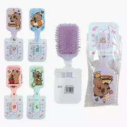 Щітка для волосся C 71767 (360) "Капібара", в пакеті, ВИДАЄТЬСЯ ТІЛЬКИ МІКС ВИДІВ Щітка для волосся C 71767 (360) "Капібара", в пакеті, ВИДАЄТЬСЯ ТІЛЬКИ МІКС ВИДІВ