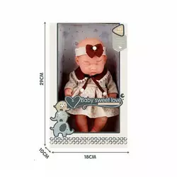 Пупс S 010-2 B (24) 25 см, гумовий, в коробці Пупс S 010-2 B (24) 25 см, гумовий, в коробці