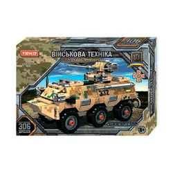 Конструктор "Військова техніка" 13209 (24) "Teko", 306 деталей, БТР-4 "Буцефал", в коробці Конструктор "Військова техніка" 13209 (24) "Teko", 306 деталей, БТР-4 "Буцефал", в коробці