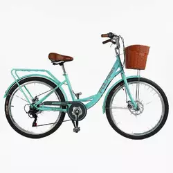 Велосипед міський Corso «Polaris» 26`` PS-63909 + КОШИК Велосипед міський Corso «Polaris» 26`` PS-63909 + КОШИК