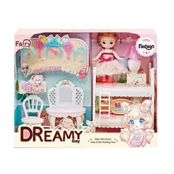 Лялька з меблями 6636 (36) дитяча кімната, прикраси, фігурка собаки, в коробці Лялька з меблями 6636 (36) дитяча кімната, прикраси, фігурка собаки, в коробці