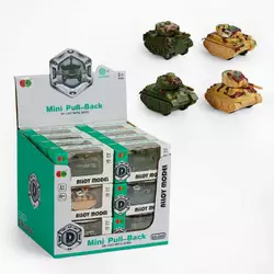 Танк 836 B 003 (24) ЦІНА ЗА 24 ШТУКИ В БЛОЦІ, інерція, гумові колеса, в коробці Танк 836 B 003 (24) ЦІНА ЗА 24 ШТУКИ В БЛОЦІ, інерція, гумові колеса, в коробці