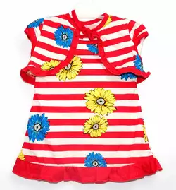гр КП-191 "1" /р.92/ /в красную полоску/ Комплект детский /сарафан+болеро/ гр КП-191 "1" /р.92/ /в красную полоску/ Комплект детский /сарафан+болеро/