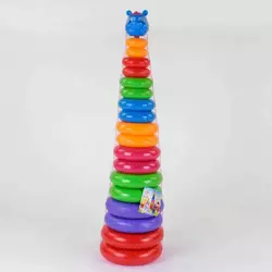 гр Піраміда №5 07015 (4) /16 кільця/ "M Toys" гр Піраміда №5 07015 (4) /16 кільця/ "M Toys"