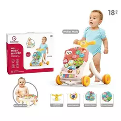 Каталка YL 623 Штрих=50135 (12) 2 кольори, пісні англійською, звуки, мелодії, піаніно, пальчикові ігри, сортер, в коробці Каталка YL 623 Штрих=50135 (12) 2 кольори, пісні англійською, звуки, мелодії, піаніно, пальчикові ігри, сортер, в коробці