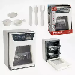 Посудомийка F 2315 (24/2) звуки, підсвічування, відкриваються дверцята, муляжі посуду, в коробці Посудомийка F 2315 (24/2) звуки, підсвічування, відкриваються дверцята, муляжі посуду, в коробці