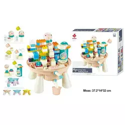 Конструктор 77017 (12) 133 елементи, столик, водяні іграшки, кухлик, антиковзкі наліпки, інструкція, в коробці Конструктор 77017 (12) 133 елементи, столик, водяні іграшки, кухлик, антиковзкі наліпки, інструкція, в коробці