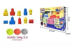Кінетичний пісок 1905 F/G/H/I (36/2) 450 г, 3 кольори, 10 форм, в коробці Кінетичний пісок 1905 F/G/H/I (36/2) 450 г, 3 кольори, 10 форм, в коробці