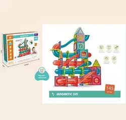 Магнітний конструктор CH 1005 (8) 145 деталей, лабіринт, кульки, наліпки, в коробці Магнітний конструктор CH 1005 (8) 145 деталей, лабіринт, кульки, наліпки, в коробці