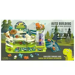 Трек T 103-55 A (6) парковка, підсвічування, звукові ефекти, 3 поверхи, 4 машинки, ліфт, 2 режими роботи, барикади, динозаврики, в коробці Трек T 103-55 A (6) парковка, підсвічування, звукові ефекти, 3 поверхи, 4 машинки, ліфт, 2 режими роботи, барикади, динозаврики, в коробці