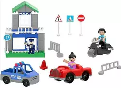 Конструктор 03-613 Pilsan (6) "Поліція", 2 машини, мотоцикл, 3 ігрові фігурки, аксесуари, в коробці Конструктор 03-613 Pilsan (6) "Поліція", 2 машини, мотоцикл, 3 ігрові фігурки, аксесуари, в коробці
