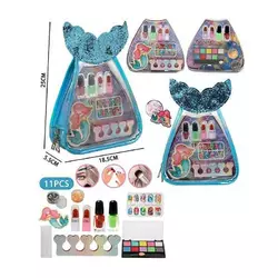 Набір косметики LD 6051 (96/2), тіні для повік, лаки, помади, накладні нігті, пилочка, косметичка, розділювач для пальців, блискітки, в пакеті Набір косметики LD 6051 (96/2), тіні для повік, лаки, помади, накладні нігті, пилочка, косметичка, розділювач для пальців, блискітки, в пакеті