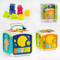 Музичний куб 27109 (18) "TK Group", ОЗВУЧУВАННЯ УКРАЇНСЬКОЮ МОВОЮ, пісні, казка, цифри, ксилофон, світло, в коробці Музичний куб 27109 (18) "TK Group", ОЗВУЧУВАННЯ УКРАЇНСЬКОЮ МОВОЮ, пісні, казка, цифри, ксилофон, світло, в коробці