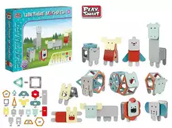 Магнітний конструктор 2469 (12/2) "Play Smart", 60 деталей, пакування рос. мовою, в коробці Магнітний конструктор 2469 (12/2) "Play Smart", 60 деталей, пакування рос. мовою, в коробці