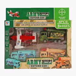 Набір спецтехніки 05-8 (72) військові машини, інерційний механізм, в коробці Набір спецтехніки 05-8 (72) військові машини, інерційний механізм, в коробці