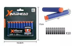 М`які патрони JLX 7111 (960/2) 10 штук, з присоскою, на листі М`які патрони JLX 7111 (960/2) 10 штук, з присоскою, на листі