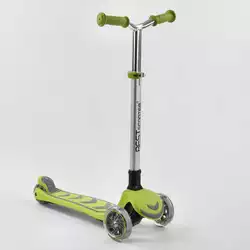 Самокат трехколесный Y-00436 (4) Best Scooter, САЛАТОВЫЙ, складной алюминиевый руль, 4 колеса PU со светом, d=12 см Самокат трехколесный Y-00436 (4) Best Scooter, САЛАТОВЫЙ, складной алюминиевый руль, 4 колеса PU со светом, d=12 см