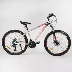Велосипед Спортивный CORSO «Zoomer» 26" дюймов 40320 (1) рама алюминиевая, оборудование Shimano 21 скорость, собран на 75