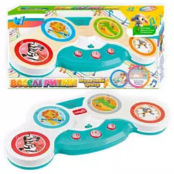 Гра "Веселі ритми" 18480 (36) "WToys", ОЗВУЧ. УКР. М., сенсор. панель,  2 силікон. рем., факти,  барабан, звуки муз. інструм. , казки, пісні,в коробці Гра "Веселі ритми" 18480 (36) "WToys", ОЗВУЧ. УКР. М., сенсор. панель,  2 силікон. рем., факти,  барабан, звуки муз. інструм. , казки, пісні,в коробці